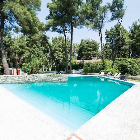 Villa Aurora In Sani With Garden And Pool Ngoại thất bức ảnh