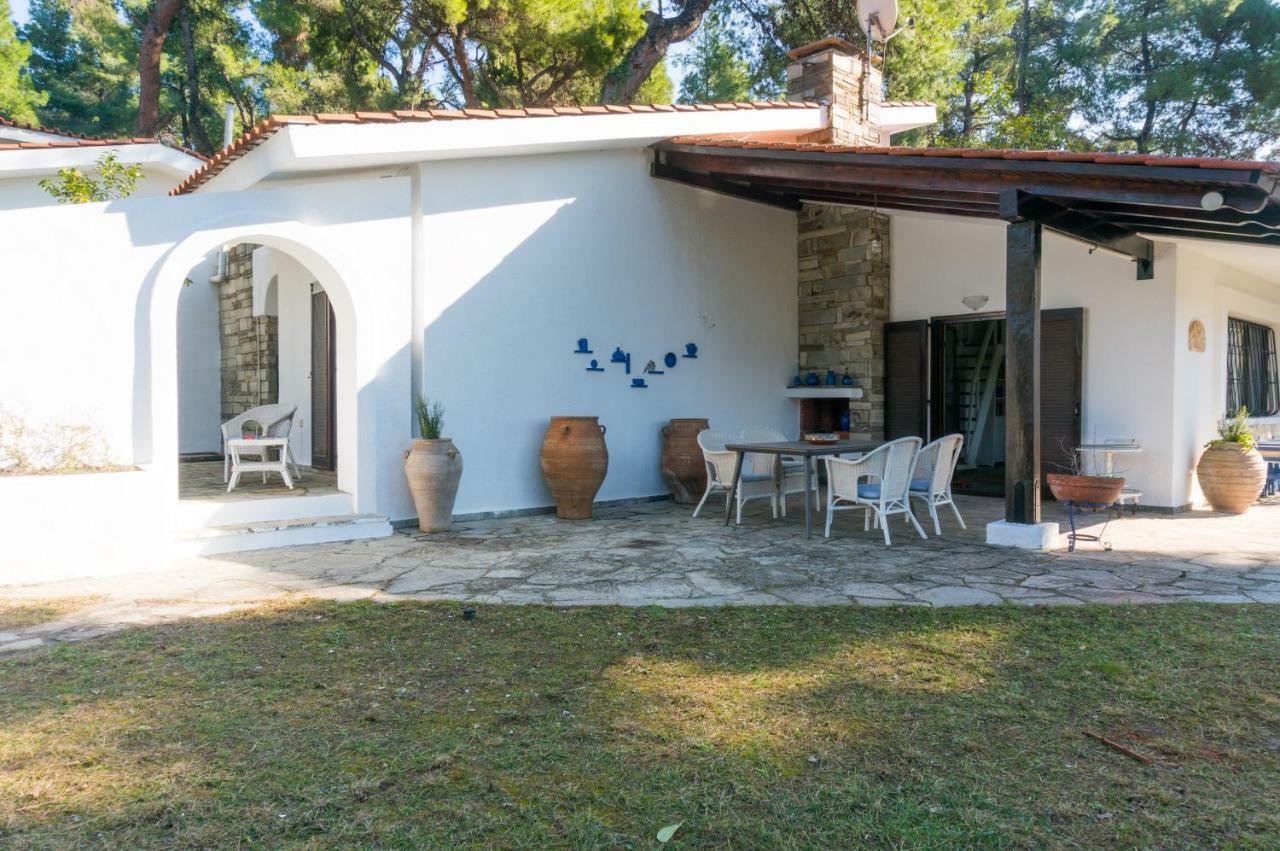 Villa Aurora In Sani With Garden And Pool Ngoại thất bức ảnh